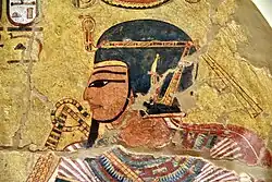 Representation of Amenhotep I from Tomb TT359 at Deir el-Medina, Egypt. Neues Museum, Berlin
