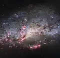 Extreme tidal forces have carved out the shapes and properties of NGC 4490.[15]