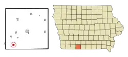 Location of Redding, Iowa