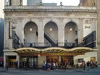The facade as seen in 2019