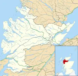 HMS Fieldfare is located in Ross and Cromarty