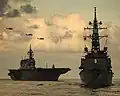 Inazuma and JS&nbsp;Kaga on 26 September 2018.