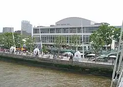 Seen from the Golden Jubilee Bridge, during reopening celebrations in June 2007