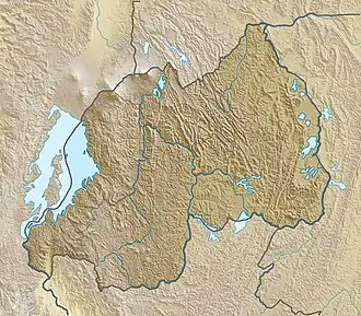Map showing the location of Gishwati-Mukura National Park