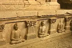 Small decorated stupas in Tapa Shotor.[26]