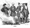 Ismail Berzeg and with his friends, 1840's.