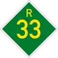 Provincial route R33 shield