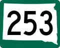 Highway 253 marker