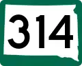 Highway 314 marker