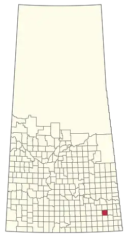 Location of the RM of Hazelwood No. 94 in Saskatchewan