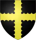 Sable a cross engrailed or