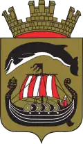 Coat of arms of the old Sandefjord Municipality (1914-2017)