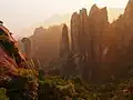 Sunrise at Sanqingshan, with the Giant Python Emerging from the Mountain