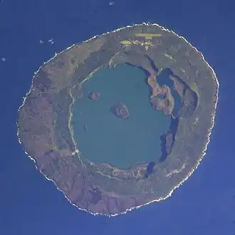 Niuafo'ou lake, Tonga