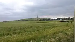 Ukrainian soldiers near the memorial before the Battle of Shakhtarsk Raion in June 2014