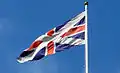 Scottish Union Flag. An unofficial variant used in the Kingdom of Scotland during the 17th century, following the Union of the Crowns in 1603.