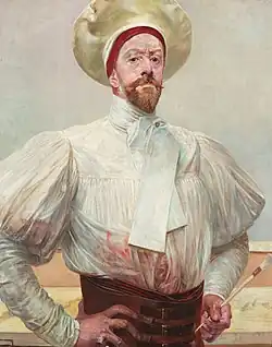 Self-Portrait in a White Attire, Jacek Malczewski, 1914