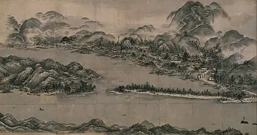 "View of Ama-no-Hashidate" by Sesshū