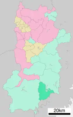 Location of Shimokitayama