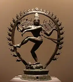 Chola Nataraja with an aureole of flames (11th century)[22]