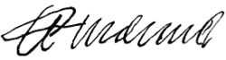 Emmanuel Philibert's signature