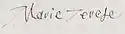 Maria Theresa of Spain's signature