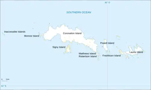 Cape Mabel is located in South Orkney Islands