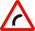 P-13a Dangerous curve to the right