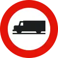R-106 No vehicles intended for the transport of goods