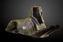 Sphinx of Pharaoh Apries of the Twenty-sixth Dynasty of Egypt, from the collection of Count Caylus, now at the Louvre.