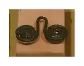 Metal spiral ornament