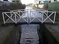 Split bridge at Spon Lane top lock, Smethwick