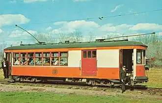 Springfield Terminal 16 at the Connecticut Trolley Museum.