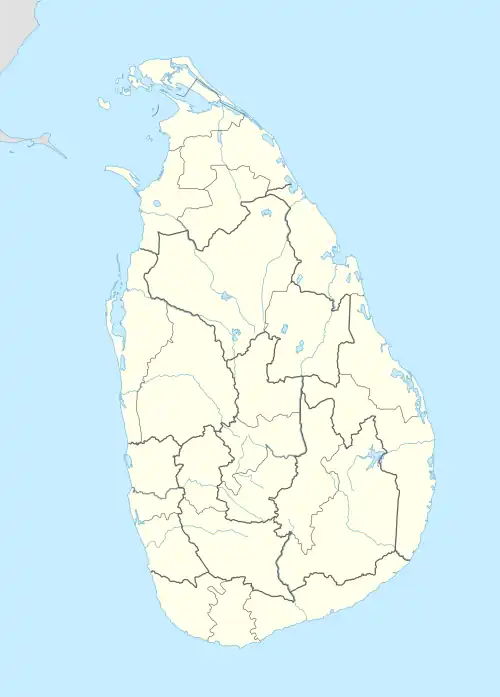Map showing the location of Madhu Road National Park