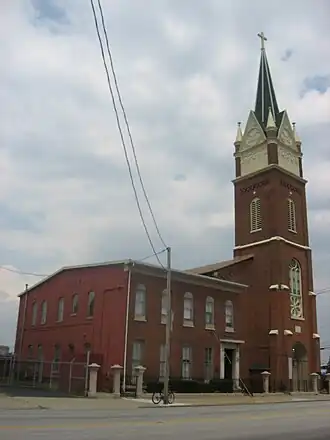 St. Patrick's Roman Catholic Church, Rectory, and School