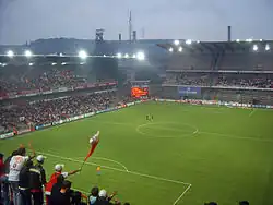 Standard Liège playing against UN Käerjeng 97 in 2007