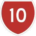 State Highway 10 marker