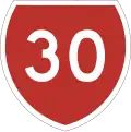 State Highway 30 marker