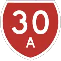 State Highway 30A marker