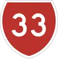 State Highway 33 marker