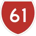 State Highway 61 marker