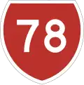 State Highway 78 marker