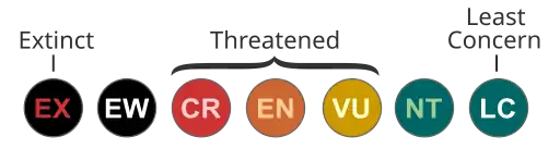 IUCN conservation statuses