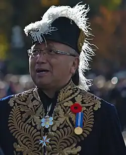 diplomatic uniform cocked hat worn by the Lieutenant Governor of British Columbia, 2009.