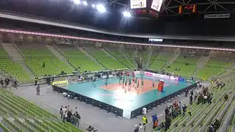 Volleyball configuration in 2013