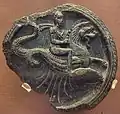 Man riding a Ketos sea-monster.
