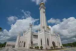 Close-up of the minarets
