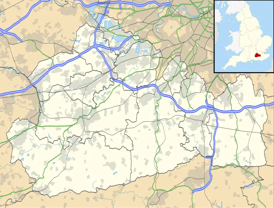 Brookwood Hospital is located in Surrey
