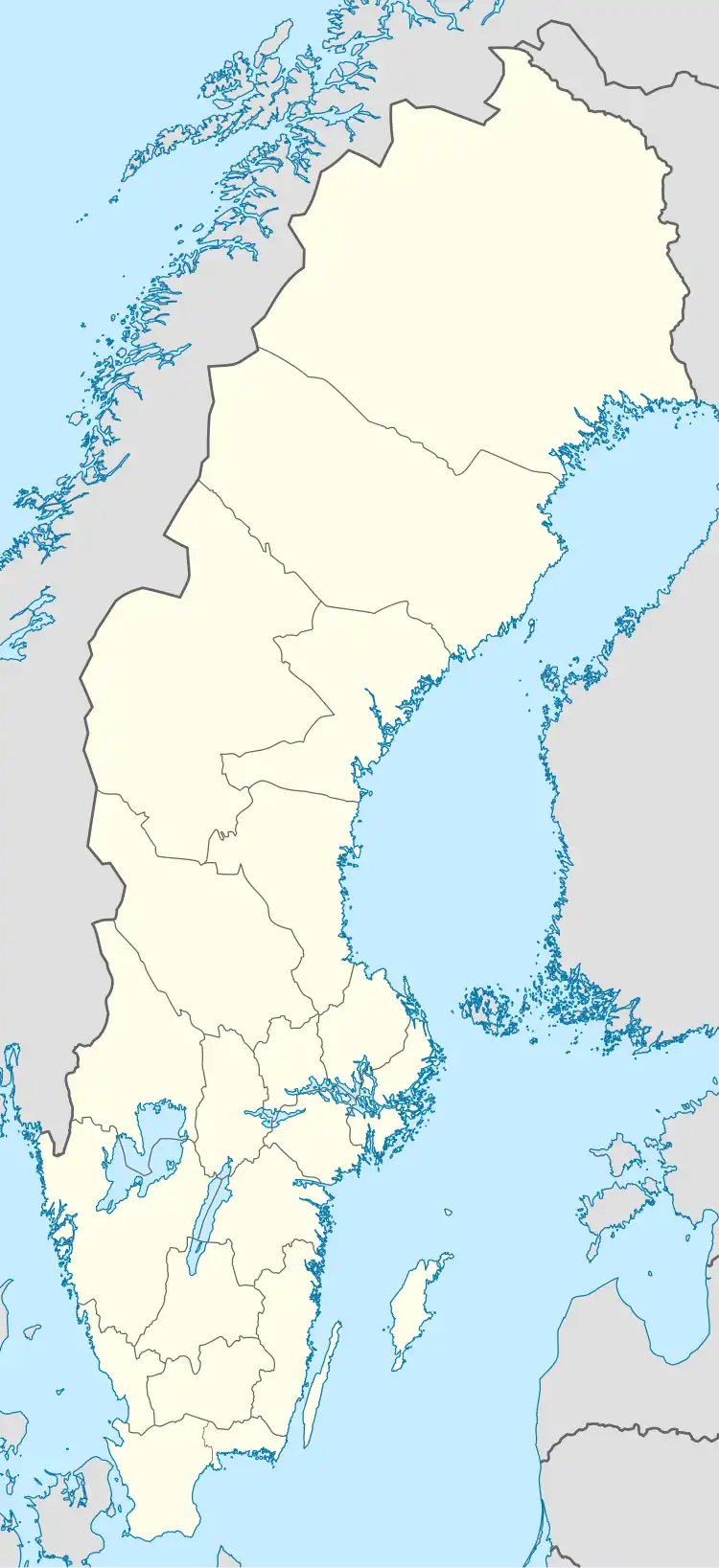HockeyAllsvenskan team map