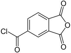Structural formula of trimellitic anhydride chloride